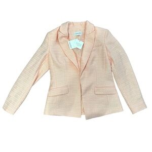 Calvin Klein textured flyaway blazer